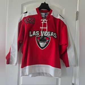 Las Vegas Wranglers Hockey Jersey ECHL Reebok‎ Official Jersey Youth L/XL